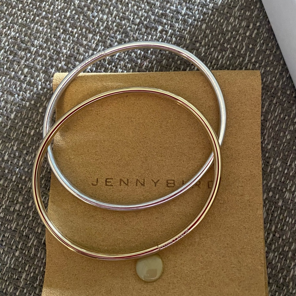 Jenny Bird Dane Silver and Gold Bangles